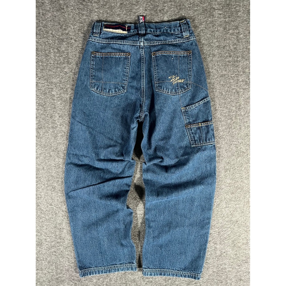 Vintage Y2K Willie Esco Duns Carpenter Jeans Baggy Streetwear Med Wash Denim 14